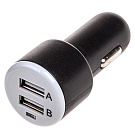 Зарядное уст-во (адаптер) SKYWAY 12V USBX2 (1.0+2.1A) черный в блистере 