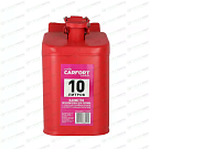  Канистра сталь CARFORT вертикальная,горловина с зажимом 10л  FT-6010