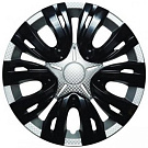 AWCC-14-05 AIRLINE Колпаки колесные R14&quot; Лион, серебристый, черн.карбон (комп 2шт)