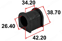 Втулка стабилизатора TENACITY (4140)  ASBSU1027 (4241277R00)